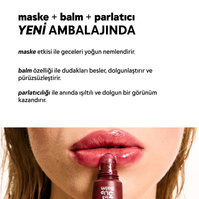 3in1 Lip Balm - Hydrating, Plumping & Gloss with Hyaluronic Acid & Ceramide - TryAladdin