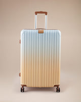 Large Beige Travel Luggage Suitcase