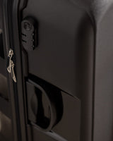 Large Black Hardside Rolling Travel Suitcase