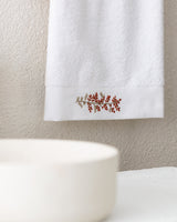 Sylvia Embroidered 100% Cotton Face Towel