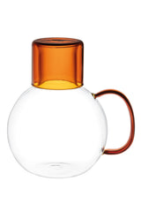Heat-Resistant Borosilicate Glass Carafe - Amber with Ergonomic Handle