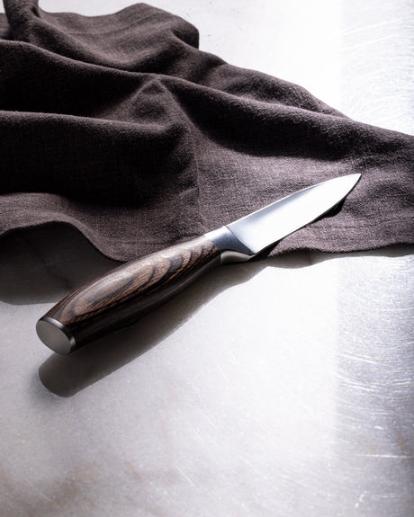 Brown Handle Stainless Steel Peeling Knife