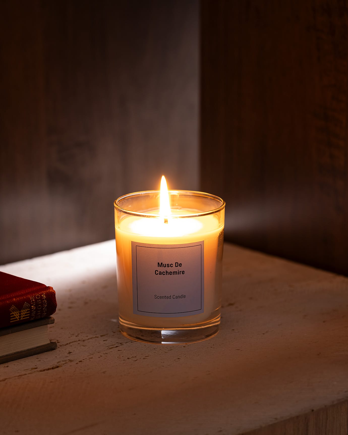 Black Scented Glass Jar Candle - 190g Home Fragrance