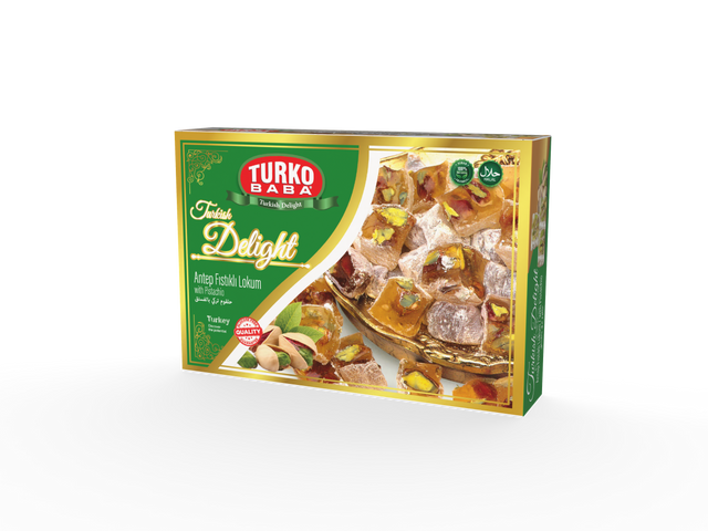 TURKOBABA Premium Pistachio Turkish Delight - 225g