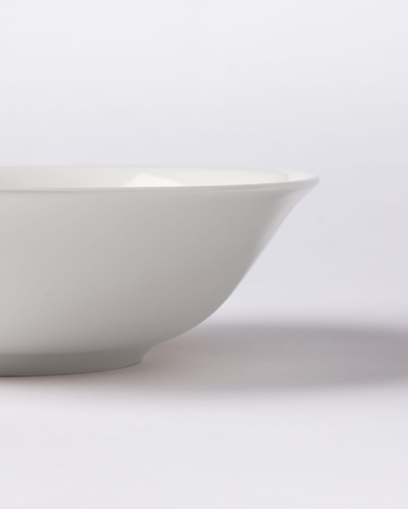 New Bone Porcelain Salad Bowl - Elegant Vole Collection
