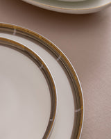 Fine Bone Porcelain 12-Person Dinnerware Set - Modern Elegance