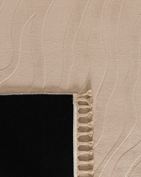 Embossed Textured Area Rug - Modern Plush Floor Carpet