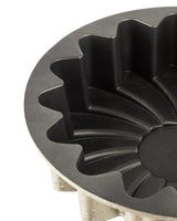 Non-Stick Fluted Cake Pan - Taupe for Easy Release Baking