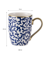 New Bone China Mug - Modern Two-Tone Aesthetic