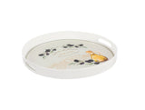 Durable Plastic Serving Tray - Elegant Round Design for Stylish Hosting