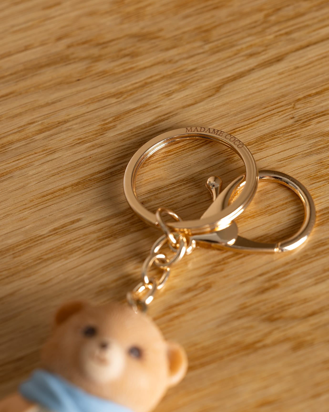 Paddington Bear Keychain Accessory - Salmon & Blue