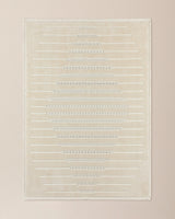 Ivory Trellis Geometric Area Rug - Modern Floor Carpet