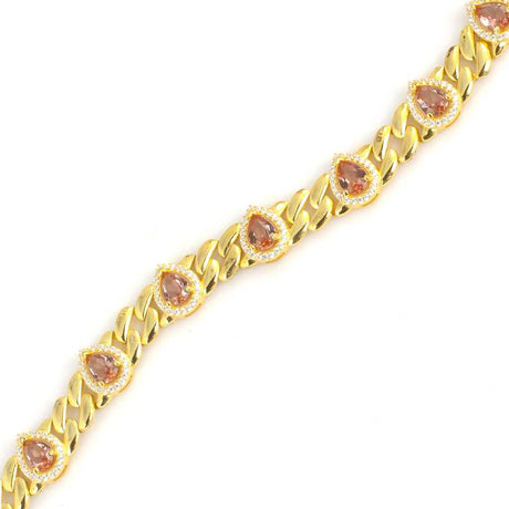 Premium 925 Sterling Silver Entourage Zultanite Drop Bracelet