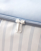 Set of 2 Fabric Storage Bags with Clear Window - White & Light Blue Closet Organizers