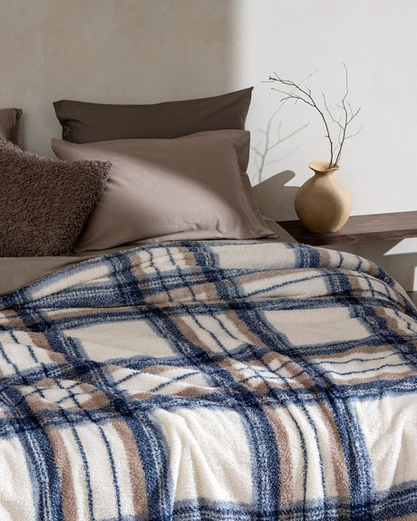 Polyester Sherpa Single Blanket - Reversible Dual-Tone Comfort