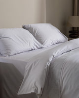 Yuviera Embroidered 100% Cotton Double Duvet Cover Set