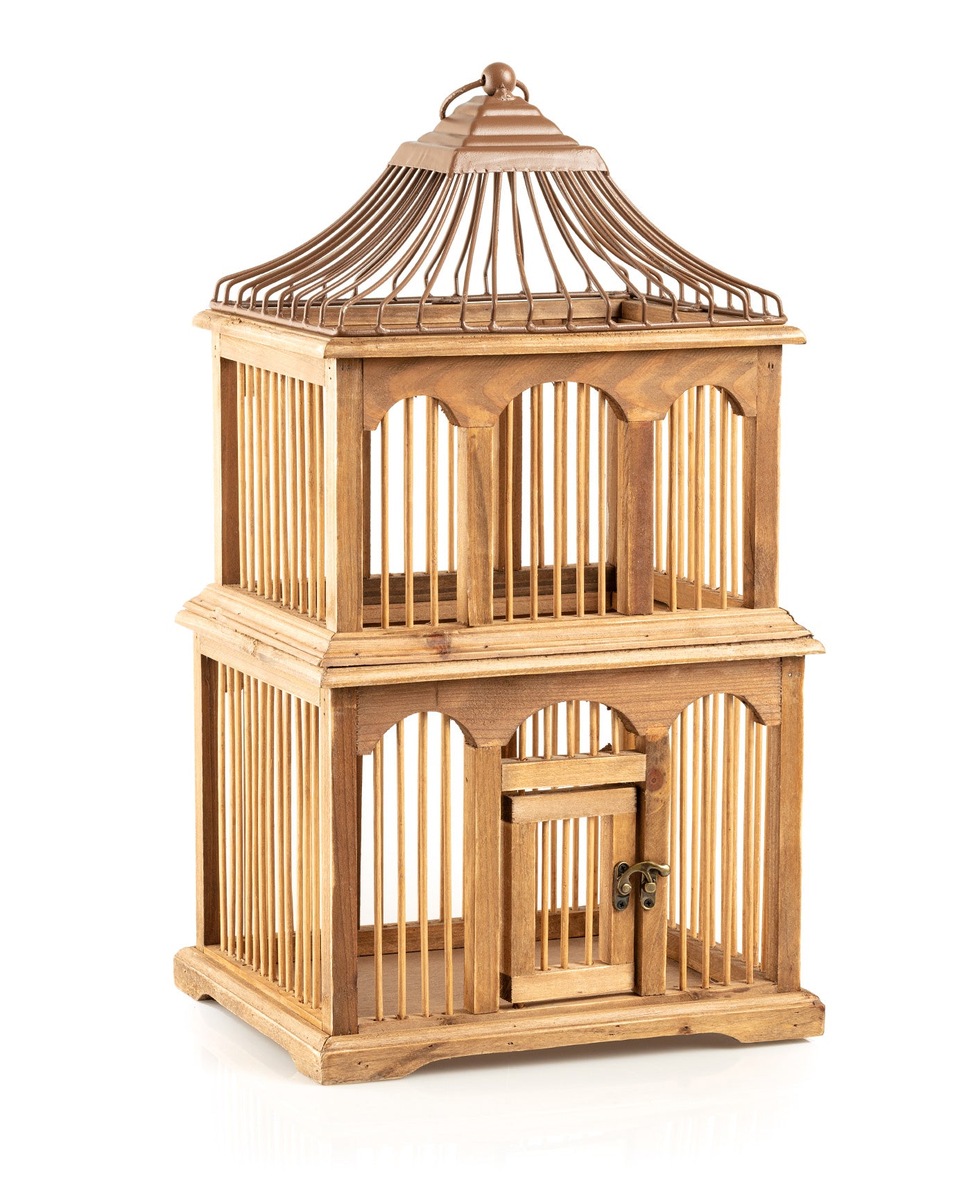 Bamboo Decorative Bird Cage - Brigitte Rustic Home Accent