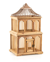 Bamboo Decorative Bird Cage - Brigitte Rustic Home Accent