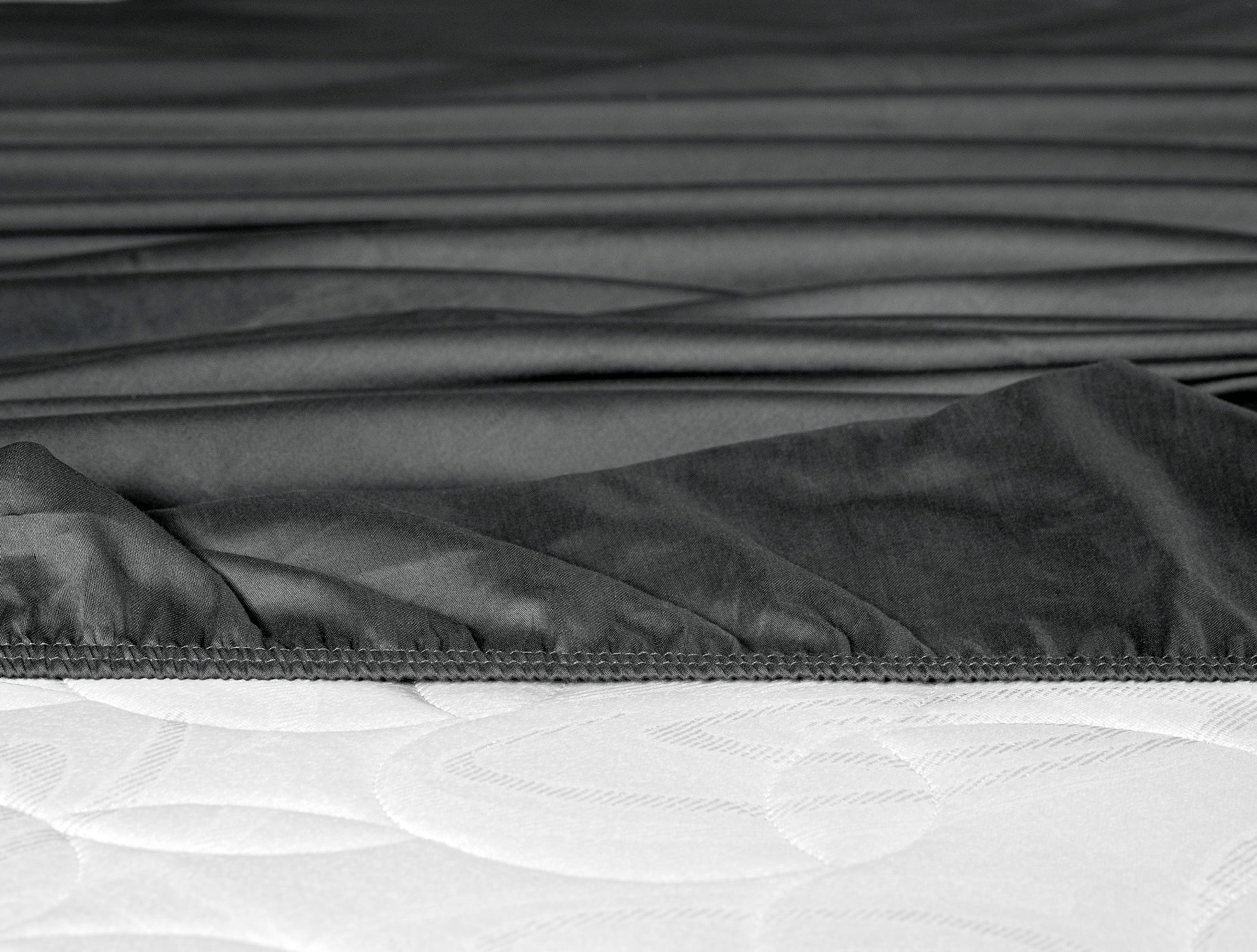 Ciel Twin Size Sateen Fitted Sheet | Smooth, Elasticized Bedding