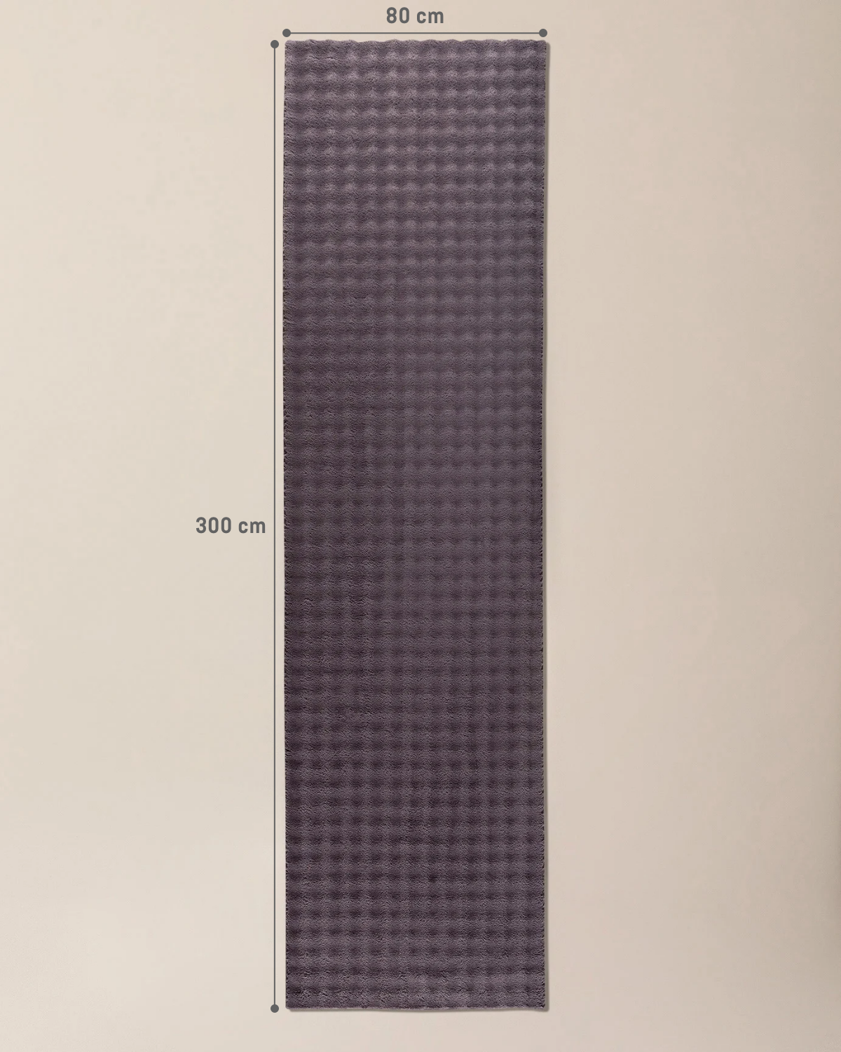 Vivre Bubble Pattern Area Rug - Dark Plum