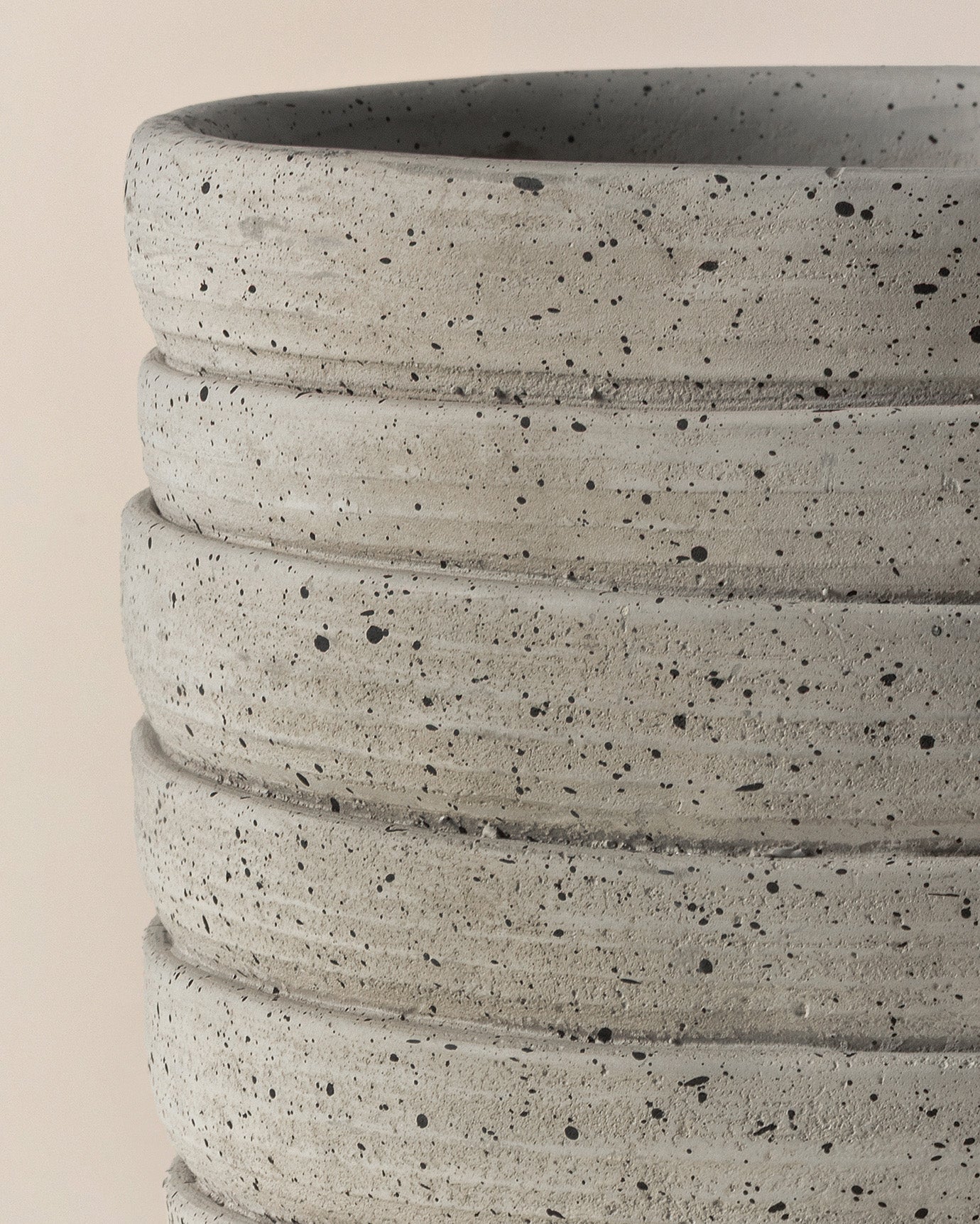 Durable Cement Planter - Modern Minimalist Soft Grey Finish