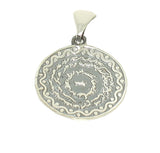 925 Sterling Silver Round Seal of Solomon Pendant - Spiritual