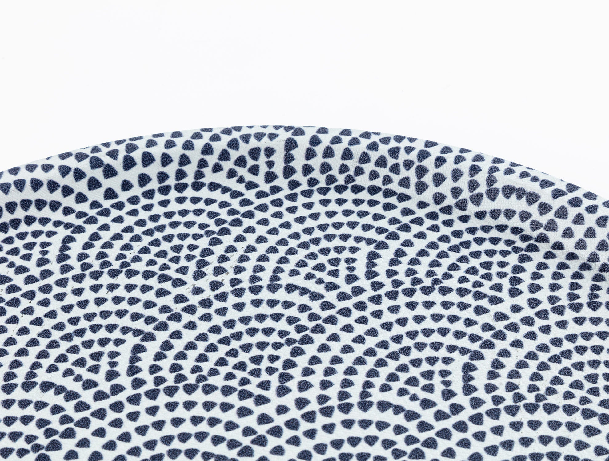 Bandeja redonda antideslizante recubierta de cuero - Diseño elegante Rêve Bleu