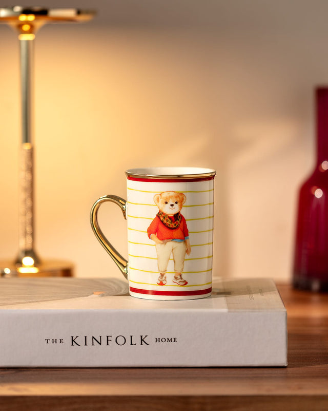 Cute Colorful Bear Coffee Mug - 225ml Ceramic Tea Cup