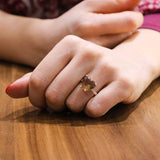 925 Sterling Silver Zultanite Heart Ring - Color-Changing Gemstone
