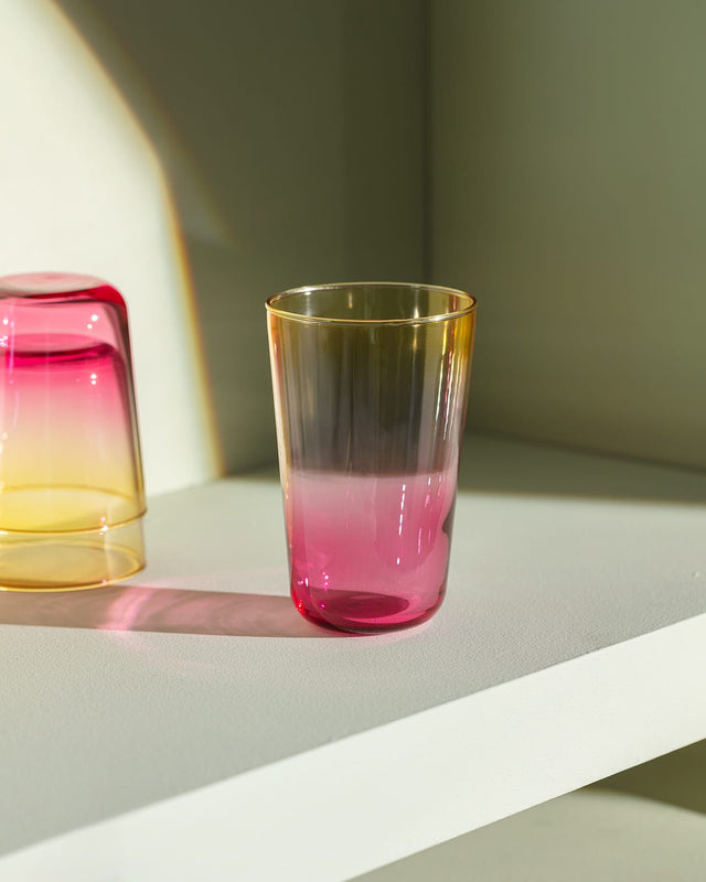 Glass 4-Piece Beverage Set - Contemporary Drinkware
