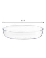 Large Oval Borosilicate Glass Baking Dish - Oven Safe Bakeware