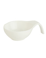 New Bone China Mini Sauce Boat - Elegant Petite Handled Server
