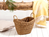 Small Natural Wicker Storage Basket for Home Organization