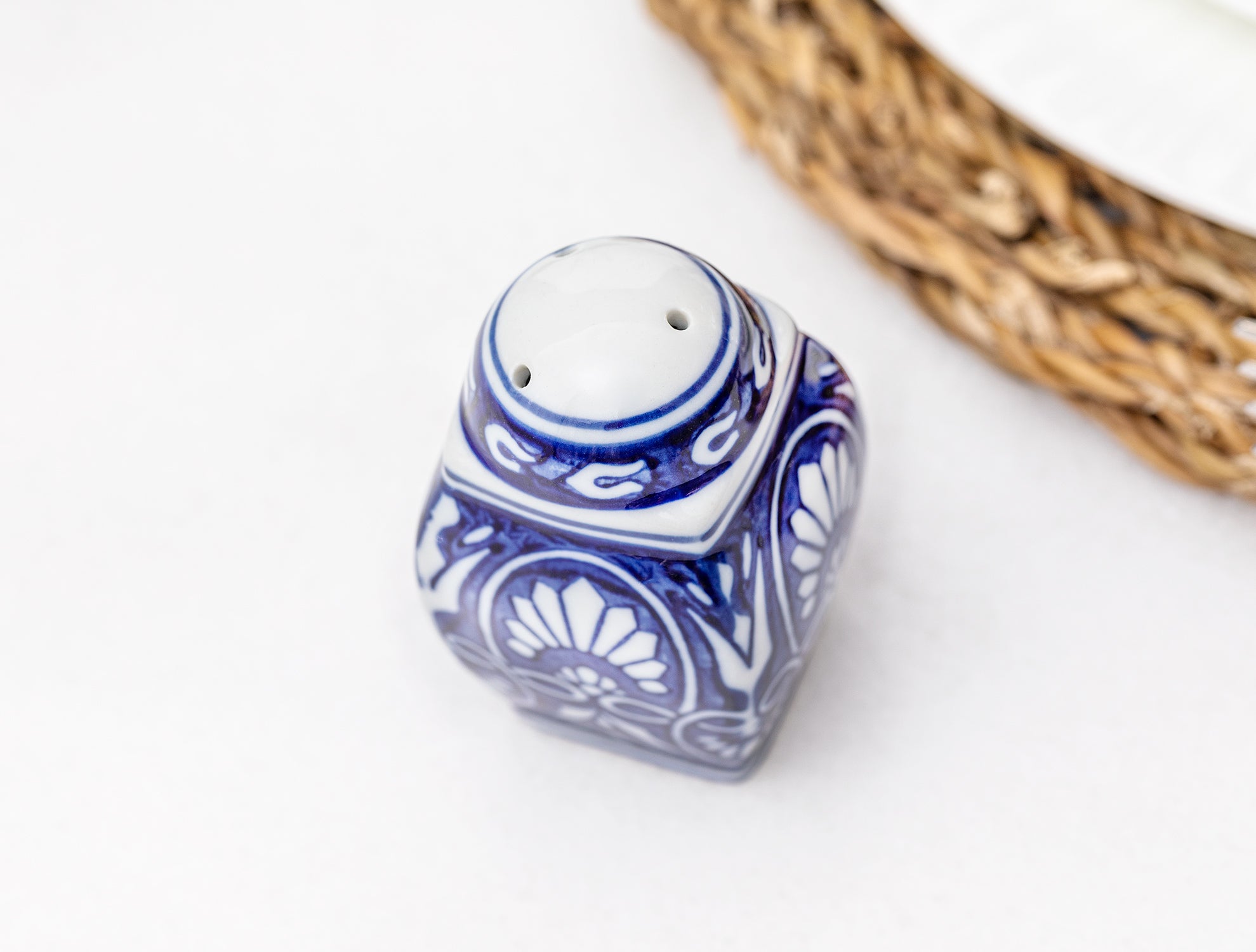 Porcelain Salt Shaker - Modern Dining Tabletop Essential
