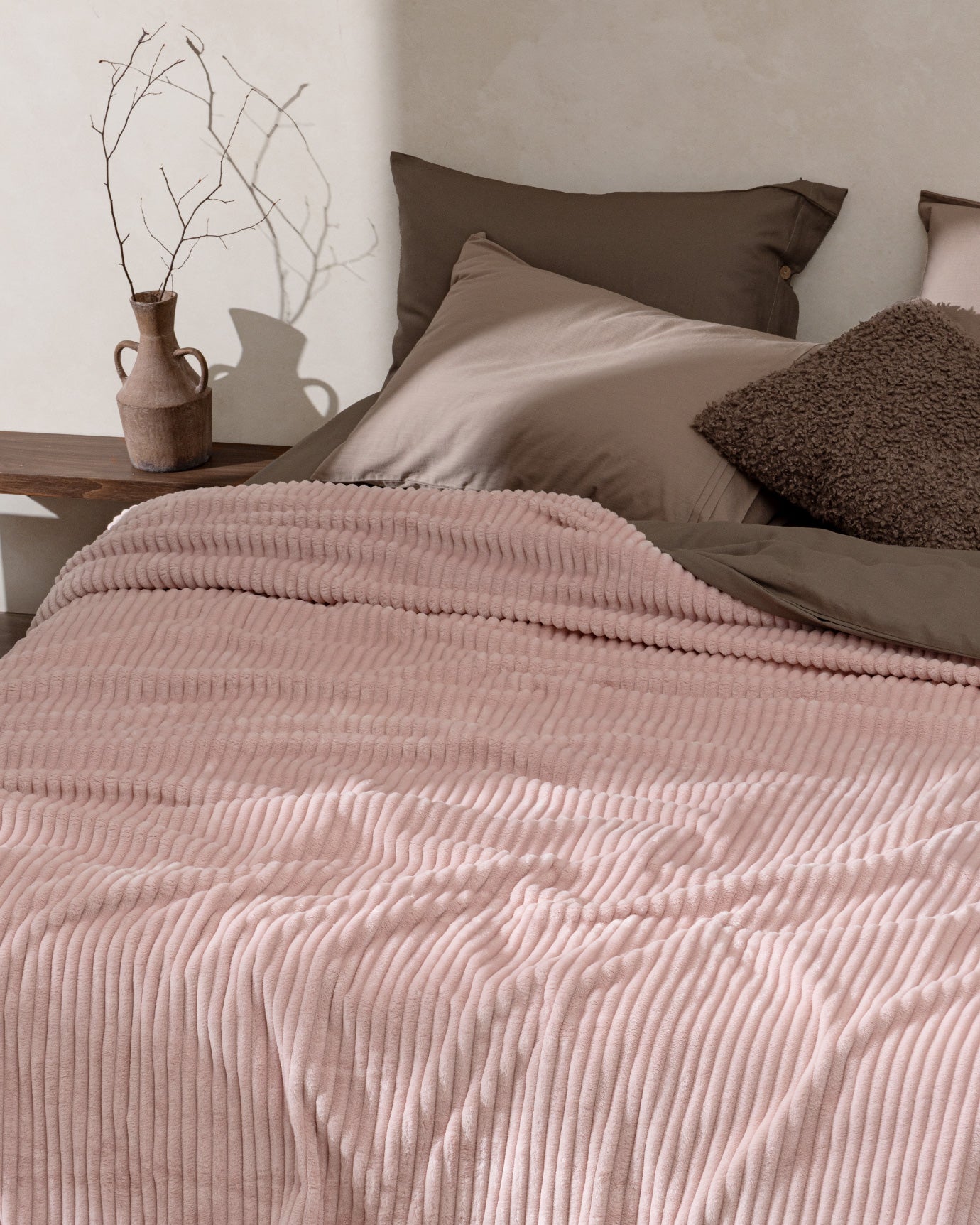 Welsoft Polyester Double Blanket - Plain Design