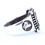 925 Sterling Silver Men's Ring - Seljuk Eagle & Ottoman Tughra