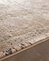 Tapis d'aire en mélange de viscose douce - Élégant motif Calantha à franges