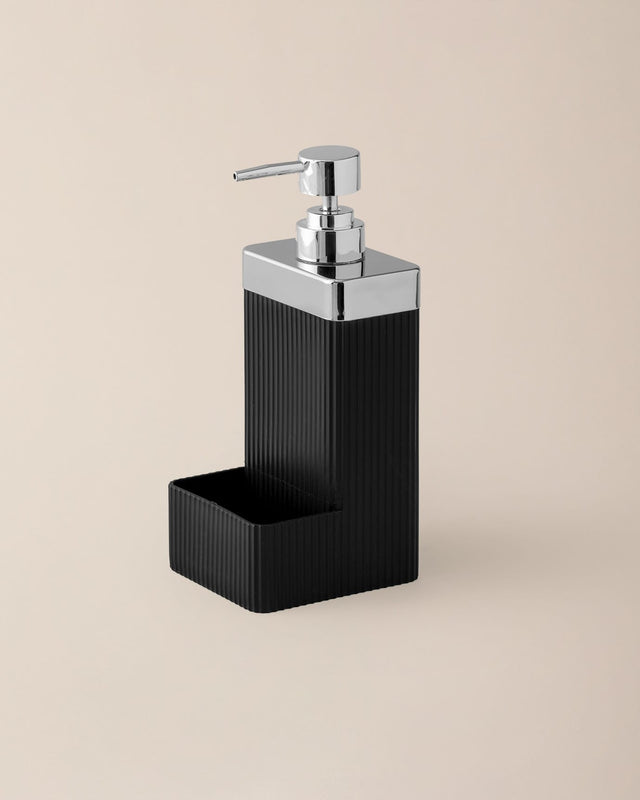 Marais Chrome Liquid Soap Dispenser for Bathroom Countertop