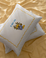 Yellow Twin 100% Cotton Pique Bedding Set