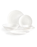 New Bone 6-Person Dinner Set - Modern Classic White