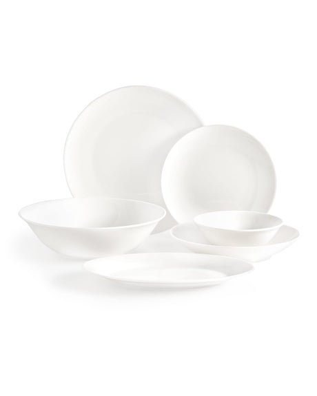 New Bone 6-Person Dinner Set - Modern Classic White