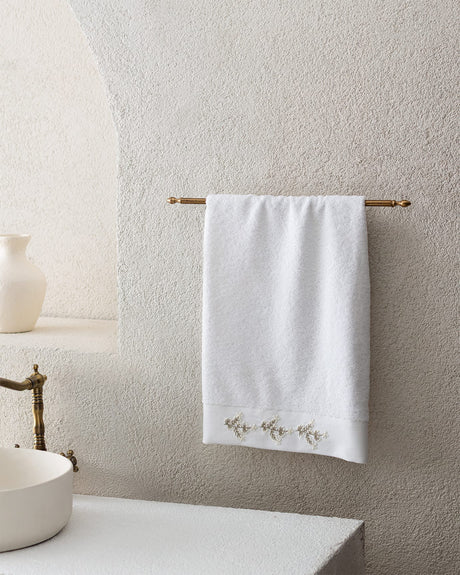 Soft Absorbent 100% Cotton Opal Embroidered Face Towel