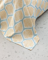 Double Pique Bedding Set - Leal Patterned Coverlet & Shams