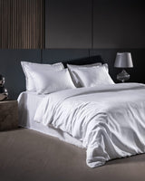 Luxury 100% Cotton Sateen King Size - Striped Duvet Cover Set