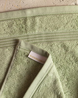 Soft Absorbent Cotton Face Towel - Light Green