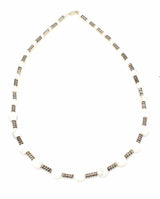 Premium 925 Sterling Silver White Gemstone Necklace