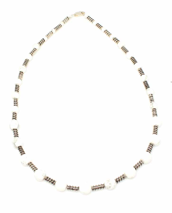 Premium 925 Sterling Silver White Gemstone Necklace