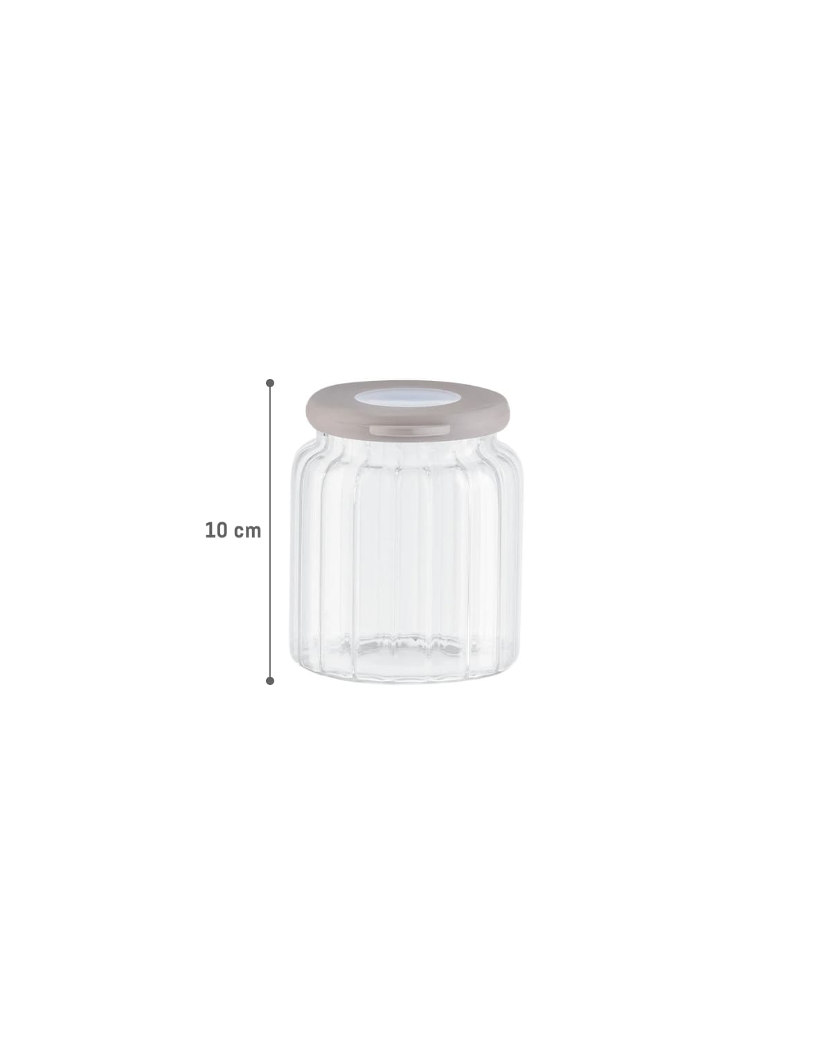 Clear Borosilicate Glass Food Storage Jar with Airtight Lid