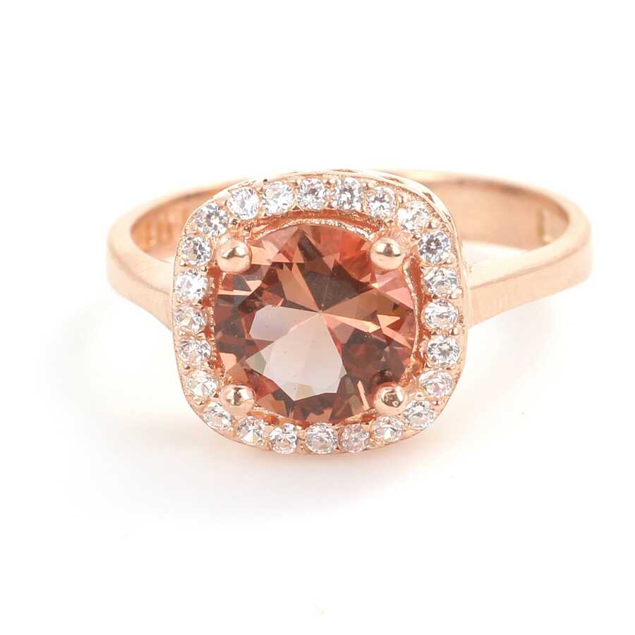 Anillo cuadrado de piedra preciosa Zultanita de plata esterlina premium