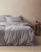 Elicia King Size Striped Sateen Bedding Set